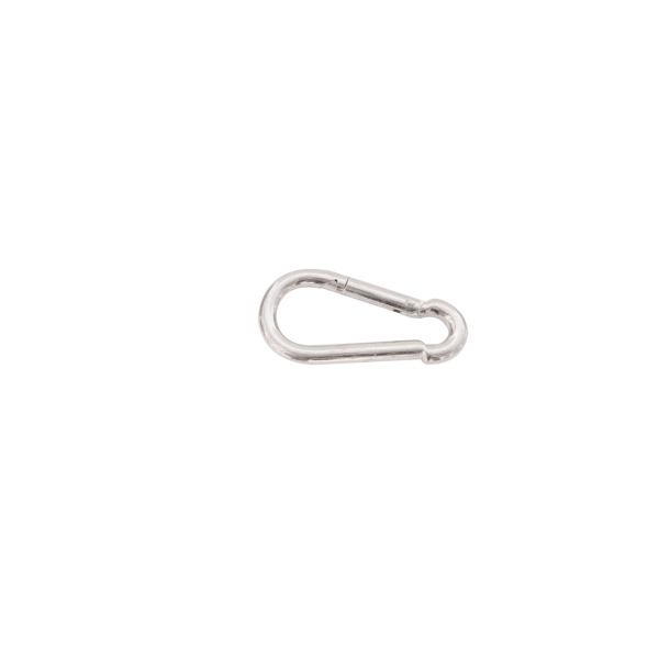 Steel barrier chain links | Carabiner | galvanized and white coated